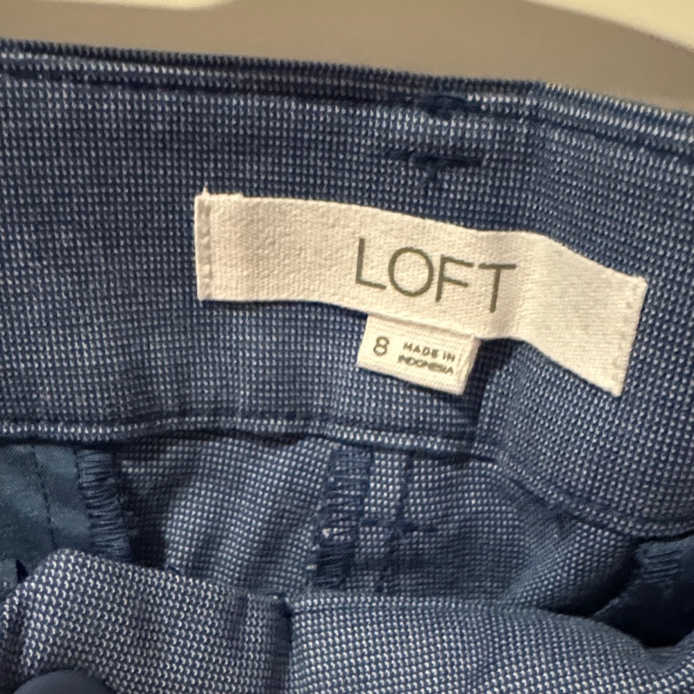 Ann Taylor Loft Blue Rivera Pant - Picture 3 of 5